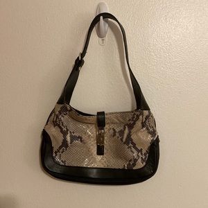 Vintage y2k snakeskin leather bag